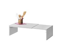 Scaffale per armadio espandibile - Storia impilabile salvaspazio - Non scivolo - Accessori da cucina leggeri pesanti per armadietti