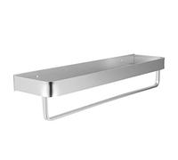 Scaffale per Bagno W Monte Spazio in Alluminio Schema a Strato Singolo Shampoo Shampoo Smetticino da 50 Cm Scaffale di Merce con Asta Sospesa e Ganci Cucina Shelfshampoo Stoccaggio Rapa (50 cm con