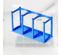 Scaffale per bombole di gas - Supporto da 38,1 cm per clinica/casa, facile accesso, piccolo supporto per serbatoio, protegge e supporta taniche (L-57 cm)