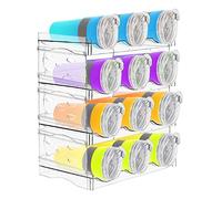 Scaffale per bottiglie impilabile - Organizer Bottiglie, Scaffale per vino, a 4 livelli, per bottiglie, per frigorifero, per bottiglie d'acqua, per cucina