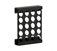 Scaffale per capsule di caffè con 20 fori, design elegante in ABS, per organizzare lo spazio della cucina (nero)