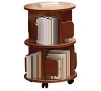 Scaffale per CD mobile girevole a 360°, scaffale stretto su ruote a 1-4 ripiani, multifunzione, per adulti, 2 strati, perfetto per piccoli spazi e raccolta di contenuti multimediali