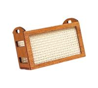 Scaffale per Cestini in Miniatura per Casa delle Bambole in 1:12, Giocattolo, Modello in Miniatura, Regalo di Natale, Organizer in Legno per Cuc, Bianco