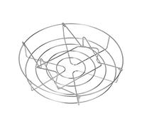 Scaffale per Conserve in Acciaio Inossidabile, Manico Antiruggine e Antiscottatura, Manico Pieghevole, per 8 Barattoli di Vetro con Cestello per Vapore