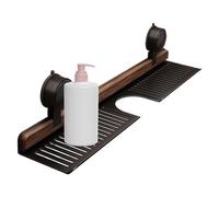 Scaffale Per Doccia Di Aspirazione - Scaffale Doccia Pesante Con Ganci | Caddy Della Doccia Di Aspirazione Per Il Bagno | Organizzatore Del Ripiano Bagno No Perforazioni | Potenti Organizzatori Del Ba