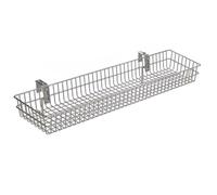 Scaffale per fiori ringhiera in acciaio inossidabile, cesto da appendere per piante grasse, bagno e cucina, scaffale senza punzonatura, molteplici usi, adatto per soggiorno e bagno (inossidabile, 60