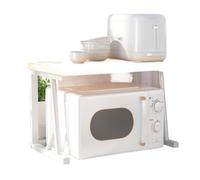 scaffale per forno a microonde, Organizer da banco for cucina resistente, a 2 livelli, sopra il ripiano for microonde