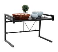 Scaffale per Forno a Microonde, Regolabile Stoccaggio Mensola per Forno a Microonde Scaffale della Microonda della Cucina Organizzatore a 2 Ripiani, Fino a 25 kg, 44-46 x 35,5 x 43 cm