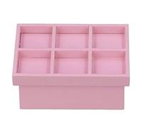 Scaffale per frutta e verdura per casa delle bambole Simpatico modello di scaffale per verdure in legno in miniatura Decorazione per il mercato della cucina delle case delle (Rosa)