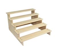 Scaffale per gioielli in legno con scaffale rialzato per negozi al dettaglio