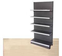 Scaffale per gondola per vendita al dettaglio, espositore a 5 ripiani per supermercati, alimentari, negozi di liquori, forniture per ufficio