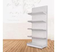 Scaffale per gondola per vendita al dettaglio, espositore a 5 ripiani per supermercati, alimentari, negozi di liquori, forniture per ufficio