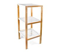 Scaffale per il bagno in bambù a 3 ripiani Mobiletto salvaspazio leggero