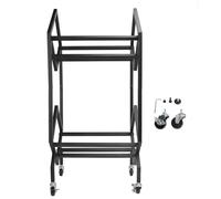 Scaffale per la conservazione dei dischi, mensola per l’archiviazione di album, libri e riviste, organizzatore da esposizione in acciaio al carbonio con inclinazione a 45 gradi per (2 strati)