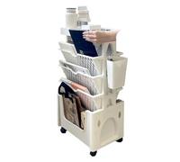 scaffale per la conservazione della verdura, Scaffale for libri con rotelle Portariviste di grande capacità Organizzatore for scaffali Carrello portadocumenti for scaffale mobile pratico organizer for