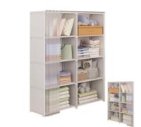 Scaffale per le storie del guardaroba per il guardaroba | Supporto per la conservazione del tessuto | Guardaroba portatile | Scaffale di abbigliamento robusto | Rangems per abbigliamento con copertura