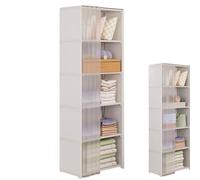 Scaffale per le storie del guardaroba per il guardaroba | Supporto per la conservazione del tessuto | Guardaroba portatile | Scaffale di abbigliamento robusto | Rangems per abbigliamento con copertura