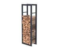 SCAFFALE PER LEGNA DA ARDERE IN ACCIAIO NERO 1254025CM, SCAFFALE PER LEGNA ...