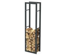 SCAFFALE PER LEGNA DA ARDERE IN ACCIAIO NERO 1504025CM, SCAFFALE PER LEGNA ...