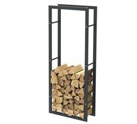 SCAFFALE PER LEGNA DA ARDERE IN ACCIAIO NERO 1506025CM, SCAFFALE PER LEGNA ...