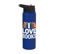Scaffale per libreria I Love Books Stainless Steel Insulated Water Bottle
