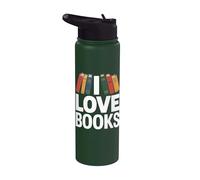Scaffale per libreria I Love Books Stainless Steel Insulated Water Bottle