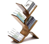 Scaffale per libri a forma di albero di bambù, a 4 ripiani, organizer per la casa, moderno, per soggiorno, camera dei bambini