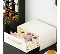 Scaffale per macchina da caffè a strato singolo, scaffale da cucina, armadietto da scrivania in stile moderno, cassetto per capsule di caffè, adatto a casa e cucina 42 * 32 * 23cm/16.5 * 12.6 * 9in