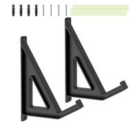 Scaffale per montaggio a parete per laptop, ABS 14.7x6.5x3.8cm | Display per appendiabiti a monte a parete da tastiera con nastro doppio lato, set di viti per la conservazione del letto elettronico, r
