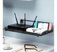 Scaffale per montaggio a parete per router, per camera da letto, accessori