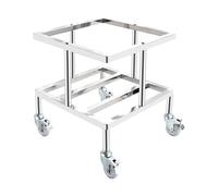 Scaffale per pentole e cestello in acciaio inossidabile commerciale con base per bombole di gas e cestello per cestello anti-ribaltamento, base per bombole di gas e scaffale quadrato da cucina per
