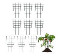 Scaffale per Piante da Interno, 10 Pezzi impilabili Regolabili in Acciaio - Bastoncini di Supporto per Piante rampicanti, per edera Clematis Pothos Monstera