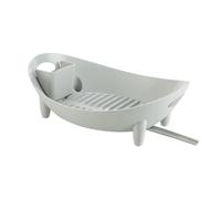 Scaffale per piatti, organizer da cucina in silicone con supporto per utensili e scolapiatti, per piano di lavoro della cucina, per lavello, espositore, campeggio, viaggi, casa, appar