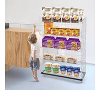 Scaffale per snack con rotelle, espositore per caramelle, dolci e snack, bancarella e supporto per riporre oggetti croccanti per un facile accesso