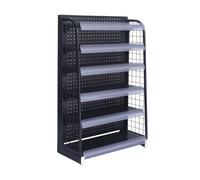 Scaffale per Snack del Supermercato Espositore per snack, espositore per caramelle, espositore per scaffali da supermercato a 5/6 ripiani, espositore per snack con porta etichette, espositor