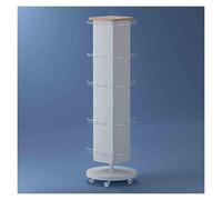 Scaffale per snack mobile con ruote universali, ripiano girevole a 360° per dispensa e organizzazione di negozi, soluzione salvaspazio