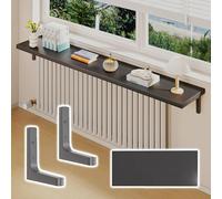 Scaffale per termosifone, non trapano, scaffalatura in legno personalizzata per uso domestico/commerciale, disponibile nelle misure da 40 cm, 80 cm, 120 cm, 160 cm, 200 cm