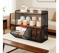 Scaffale per Ufficio, Scaffale per Scrivania, Scaffale Rustico Da Tavolo a 2