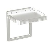 Scaffale per uscita murale - Salvaling, rack di montaggio adesivo | Porta a parete multi -scopo per bagno, camera da letto, cucina, router, altoparlante, telecamera, dispositivi intelligenti, stazione