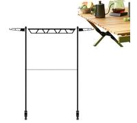 Scaffale per utensili da cucina per esterni - Supporto per riporre utensili da scrivania, organizer rimovibile per utensili, porta posate in metallo per BBQ, campeggio, escursionismo