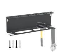 Scaffale per utensili da parete - Supporto per martello da parete in metallo, pinze efficienti per chiavi | Contenitore versatile per utensili manuali per officina e garage, viti ideali