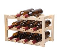 Scaffale per vino da tavolo per 12 bottiglie di vino, supporto portaoggetti di design perfetto per la casa, bar, cantina per vino, cantina, armadietto pieghevole per bottiglie di vino