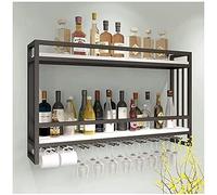 Scaffale per vino in ferro nordico in legno massello mensola per vino da appendere creativo organizzatore per vino rustico decorazione domestica per gli amanti del vino Design salvaspazio