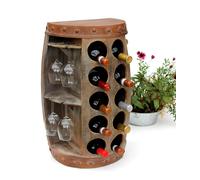 Scaffale per vino in legno botte per vino 1547 tavolino scaffale per bottigli...
