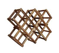 Scaffale per vino per bottiglie, portabottiglie per vino a legna, 8 contenitori in legno impilabili per cantina di vino, autoportante per casa, cucina, bar, armadietti portabottiglie