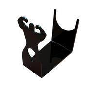 Scaffale per vino, supporto in acrilico come organizer per la presentazione e la conservazione, design Strong Man, portabottiglie per il piano di lavoro, adatto per bar di casa, hotel, tavolo da
