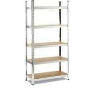 Garden Friend - S1851020 - Scaffale - 5 ripiani - 180 x 40 x 90cm - metallo-MDF - Garden Friend - 91863 - Conf. da 1 Pz. - S1851020