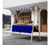 Scaffale pieghevole della stalla del mercato con il baldacchino, carretto all'aperto portatile del fornitore dell'alimento per il cibo di strada e gli eventi