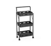 Scaffale pieghevole multistrato versatile per la casa per soggiorno e bagno, salvaspazio, soluzione elegante e funzionale