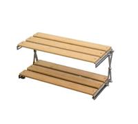 Scaffale pieghevole multiuso, ripiano da appoggio integrato per cucina, soggiorno, bagno, installazione libera, design salvaspazio, soluzione organizzativa durevole e versatile